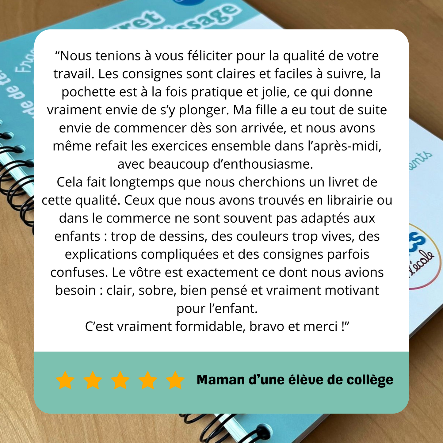 livret effaçable pour collégiens