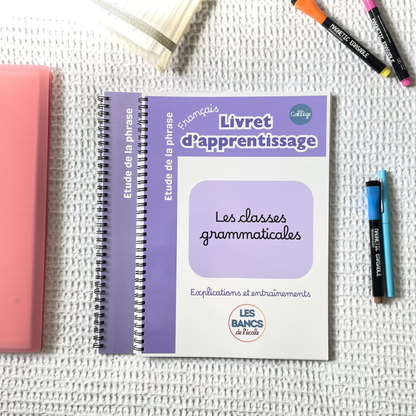 Les classes grammaticales - Livret effaçable
