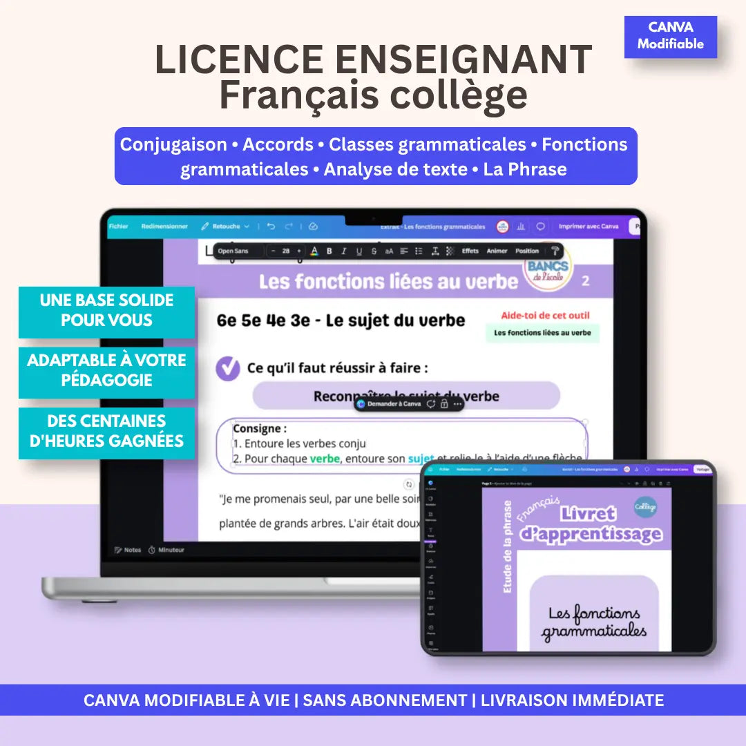 Licence Enseignant - Français Collège