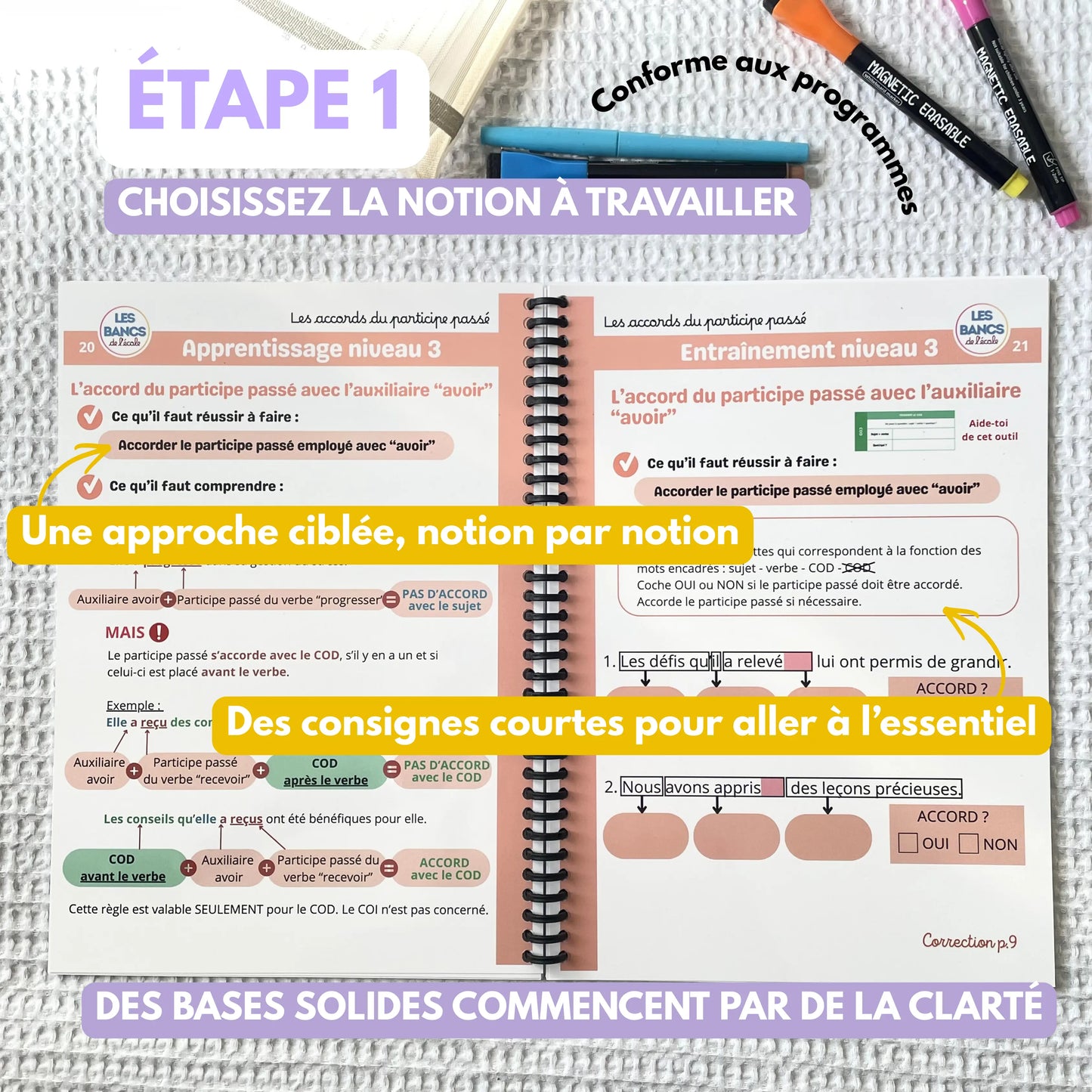 Les accords - Livret effaçable