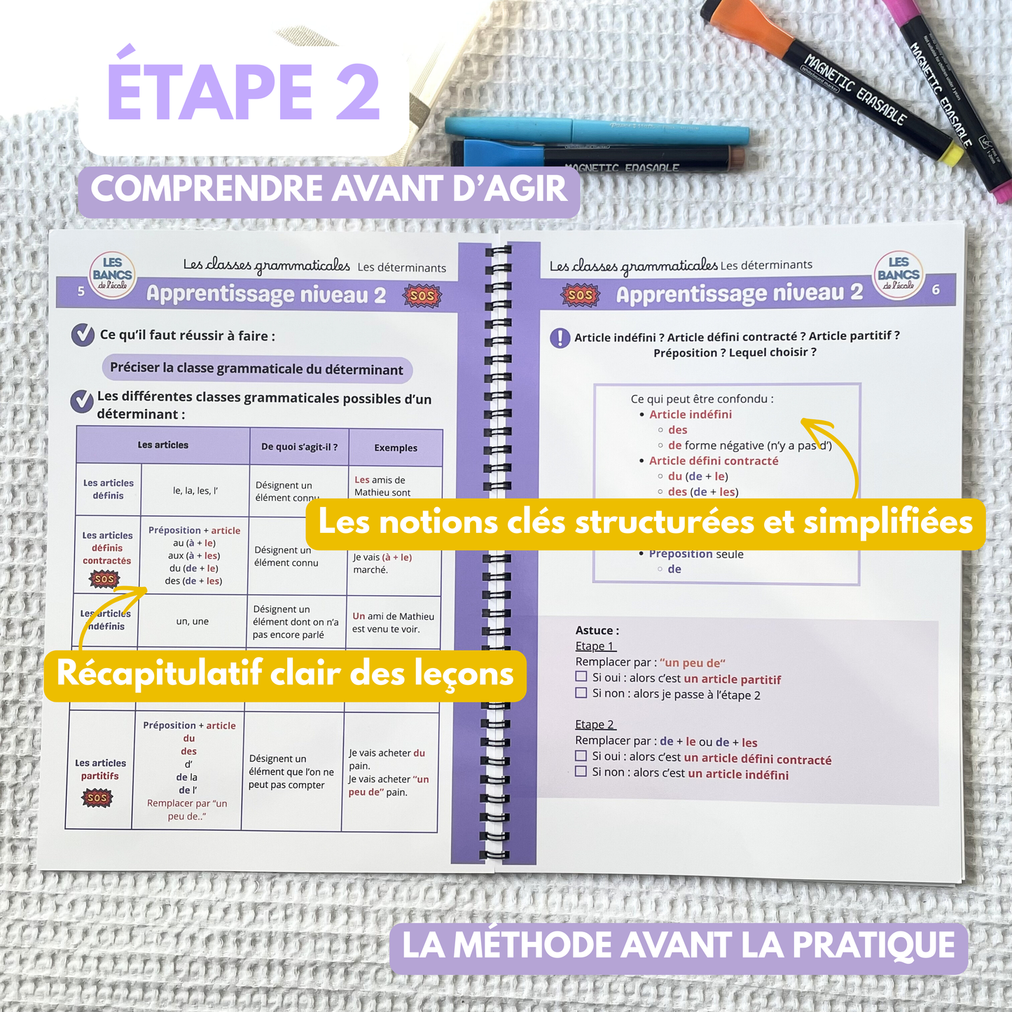 Les classes grammaticales - Livret effaçable