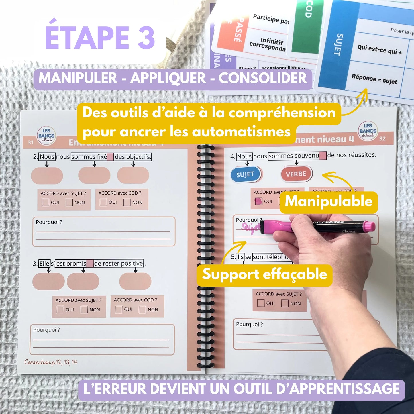 Les accords - Livret effaçable