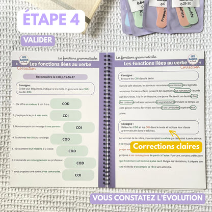 Les fonctions grammaticales - Livret effaçable