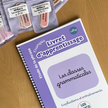 Les classes grammaticales - Livret effaçable