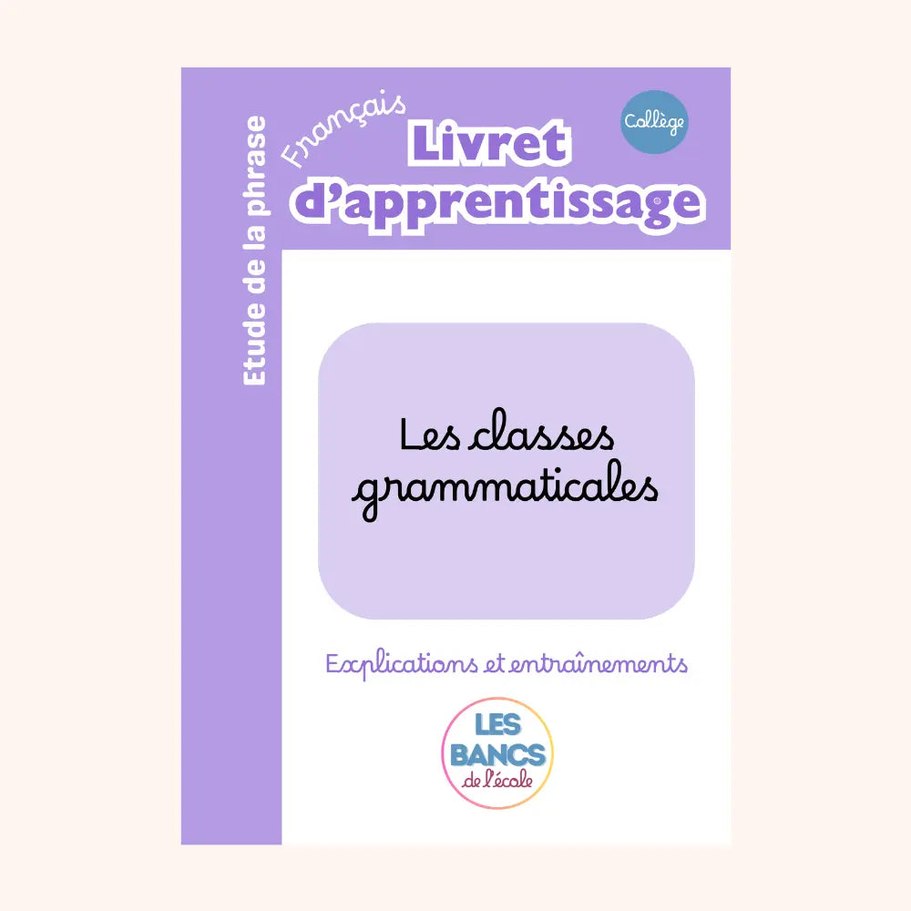 Les classes grammaticales PDF